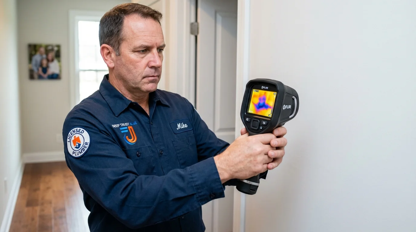 Thermal imaging leak detection by Johns Plumbing LLC in Visalia